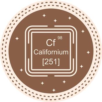 Californium Square Minimal Web Graphic Form vector