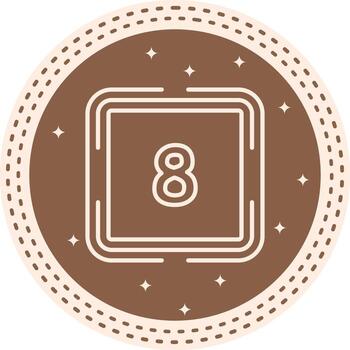 Counting Eight Unique Web Graphic Asset vector