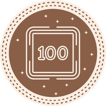 Counting One Hundred Innovative UI Graphic Asset vector