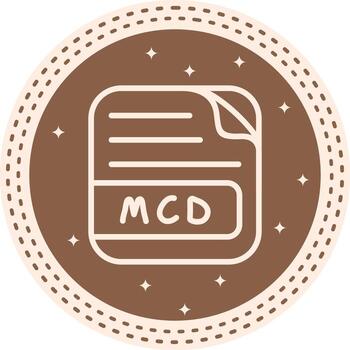 MCD File Layered Minimal Asset vector
