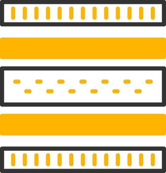Protective Mattress Layer Line Two Color vector
