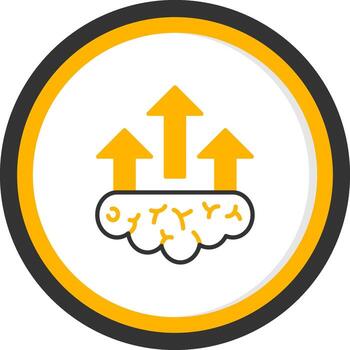 vida cambiando experiencia línea dos color circulo vector