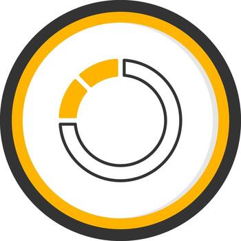 Circular Flow Diagram Line Two Color Circle vector