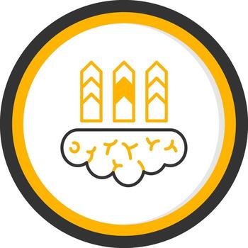 Personal Core Value Line Two Color Circle vector