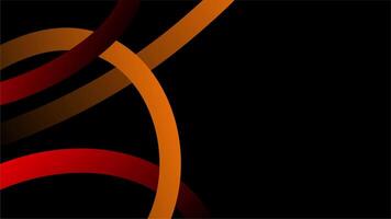 überlappend Orange und rot gebogen Bögen Bildung modern abstrakt Muster video