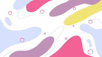 abstrakt pastell färgrik lutning vätska bakgrund med flytande former video