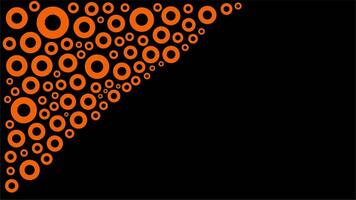 klustrade orange cirklar formning triangel- strömmande abstrakt mönster video