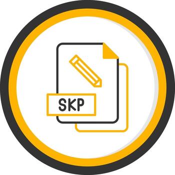 SketchUp SKP File Line Two Color Circle vector
