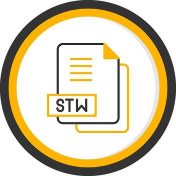 OpenOffice STW File Line Two Color Circle vector