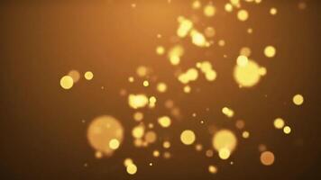 gouden bokeh deeltje stromen abstract beweging grafiek achtergrond lus video