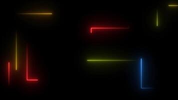 Glowing Line In Dark Background Animation Loop video