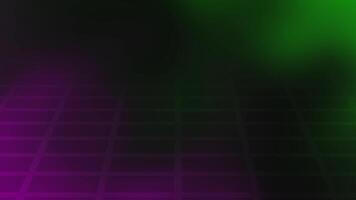 Retro futuristic grid background with neon glow video