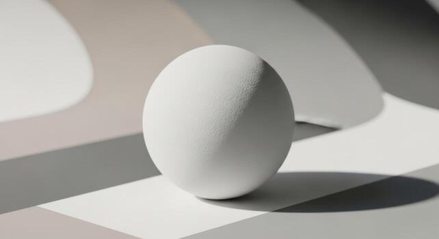 An egg sitting on top of a white surface photo