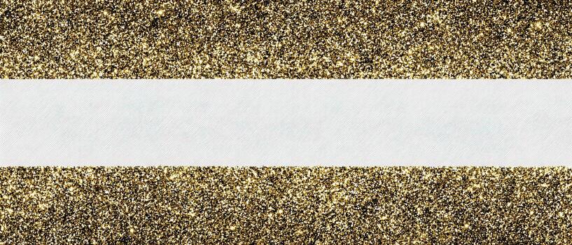 Gold glitter border sparkling texture festive frame copy space with shimmer joy photo
