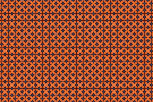 An orange and black pattern with a diamond pattern vector