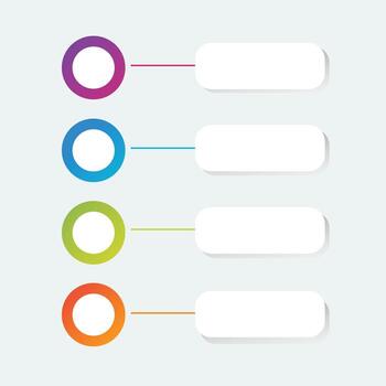 Infographic label design with circle gradient. infographic template design and 4 options or steps. diagram, presentations, workflow layout, banner, flow chart vector