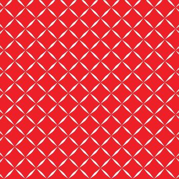 A geometric red white grid repeated pattern vector
