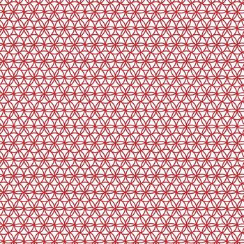 A red and white pattern with small circles vector