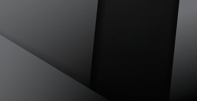 Dark Abstract Background with Overlapping Geometric Shapes and Vertical Textured Panel vector