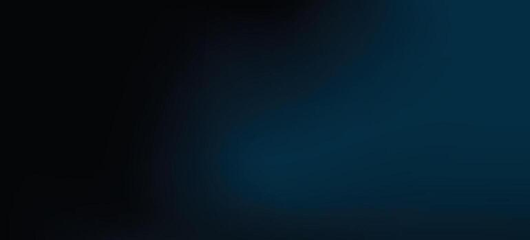 minimalista resumen degradado fondo, negro a azul con esquina marco vector