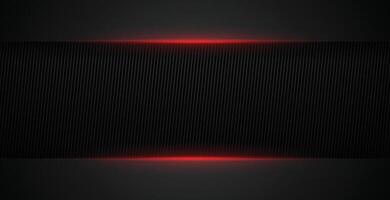 Dark Abstract Background with Diagonal Textured Panel and Glowing Red Border vector