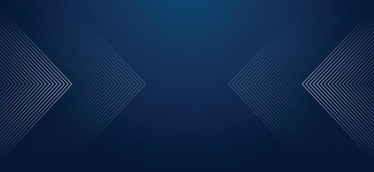 Dark Blue Abstract Background with Glowing Arrow Lines for Technology, Featuring a Futuristic Concept with Modern Shiny Blue Geometric Lines Design, Ideal for Banners, Covers, Posters, and Web Headers vector
