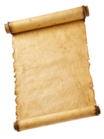 pergamino Desplazarse antiguo papiro aislado en transparente antecedentes png