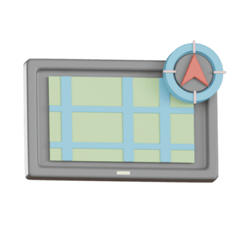 kaart plaats 3d icoon voor gemakkelijk navigatie app ui png