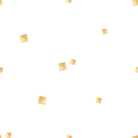 acuarela modelo amarillo cuadrado, cubo, puntos, lugares, papel picado. ilustración simple. sin costura impresión para niños en aislado antecedentes para diseño, tela, bebé ropa, textil, embalaje, fondo de pantalla png