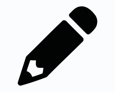 Creative Writing Tool Icon Design for Design Projects Presenting a Pencil used for Writing and Drawing for any Type of Content vector