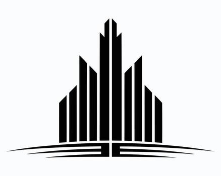 Dynamic Black and White Emblem of Progress A Modern Symbol of Growth Ambition and Forward Thinking with Bold Lines and Striking Contrast vector