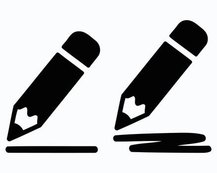 negro y blanco lapices representado en un imagen exhibiendo un artístico toque con negrita golpes y suave líneas creando un sentido de creatividad vector