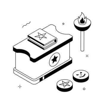 Have a look at this amazing icon of magic table in modern style. vector