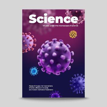 Various viruses depicted under microscope. vector