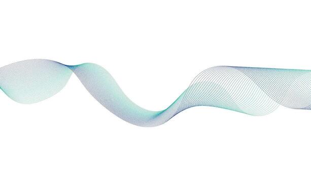 Abstract Colorful Wave Line Background vector
