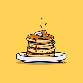 tortita apilar con arce vector