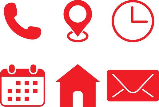 date time location icon set. Calendar icon symbol. clock sign. business schedule and office time clock. location pin sign vector