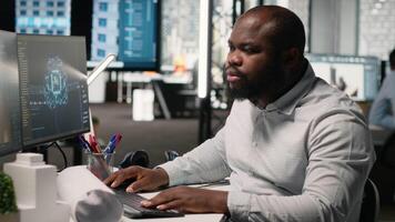 Innovative real estate project planning with artificial intelligence, deep learning algorithms and data science, supporting property development and commercial growth. Urban master plan. Camera B. video