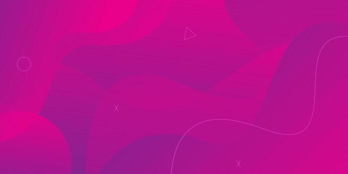 Abstract Pink Gradient Background with Geometric Shapes and Waves. vector