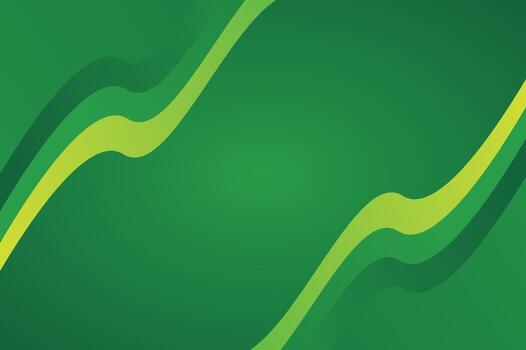 Abstract Green Wave Background With Curved Lines For Modern Design And Branding vector