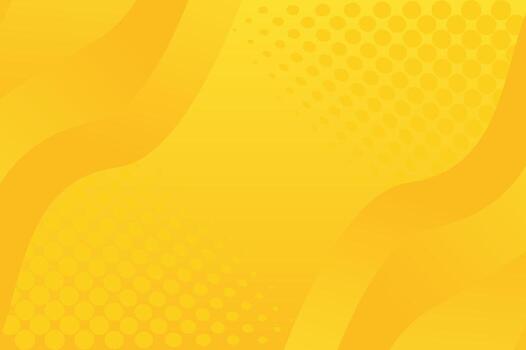brillante amarillo resumen antecedentes con ondulado formas y trama de semitonos puntos para diseño proyectos vector