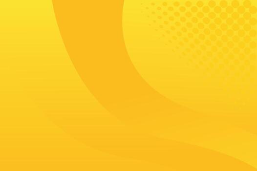 Bright Yellow Abstract Background With Circular Dot Pattern And Smooth Curves vector
