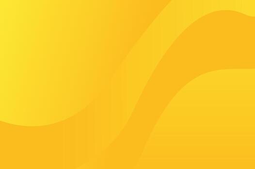 Bright Yellow Abstract Wave Background With Smooth Curves And Warm Gradient For Design vector