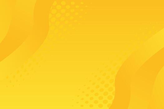Bright Yellow Abstract Background With Dots And Soft Curves For Modern Design vector