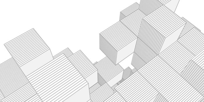 resumen blanco antecedentes desde cubitos y líneas. vector
