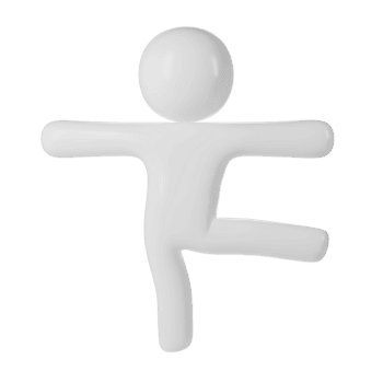 abstrait 3d icône Humain utilisateur forme dans blanc, ensemble contre une transparent arrière-plan, dépeindre une simple, générique visage une figure png