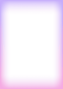 abstract helling grens met licht verloop. schattig kind ontwerp met wazig randen. modern meisjesachtig foto kader. minimaal decoratief transparant sjabloon. png