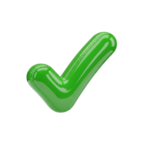 Grün aufgeblasen prüfen Kennzeichen png