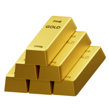 3D Bar Gold illustration png