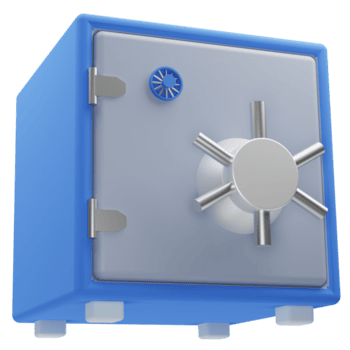 3d seguro caixa objeto png